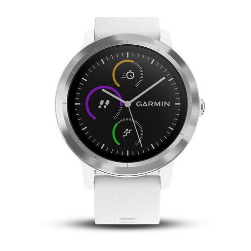 Pour bracelet de montre en silicone bicolore à carreaux Garmin Vivoactive 3  20 mm (blanc +